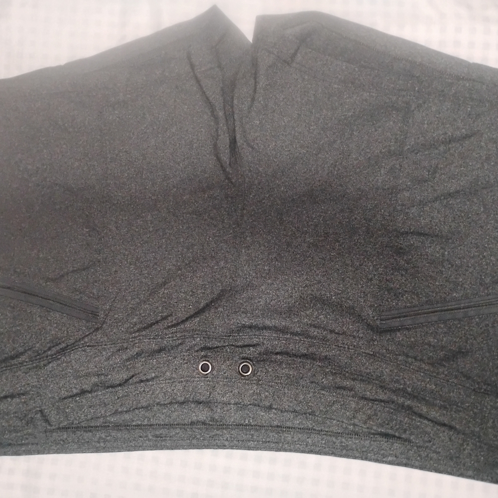 Active Life Heather Charcoal Athletic Crop Top
